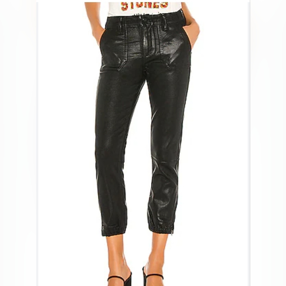 28 Paige Mayslie Jogger Black Fog Luxe